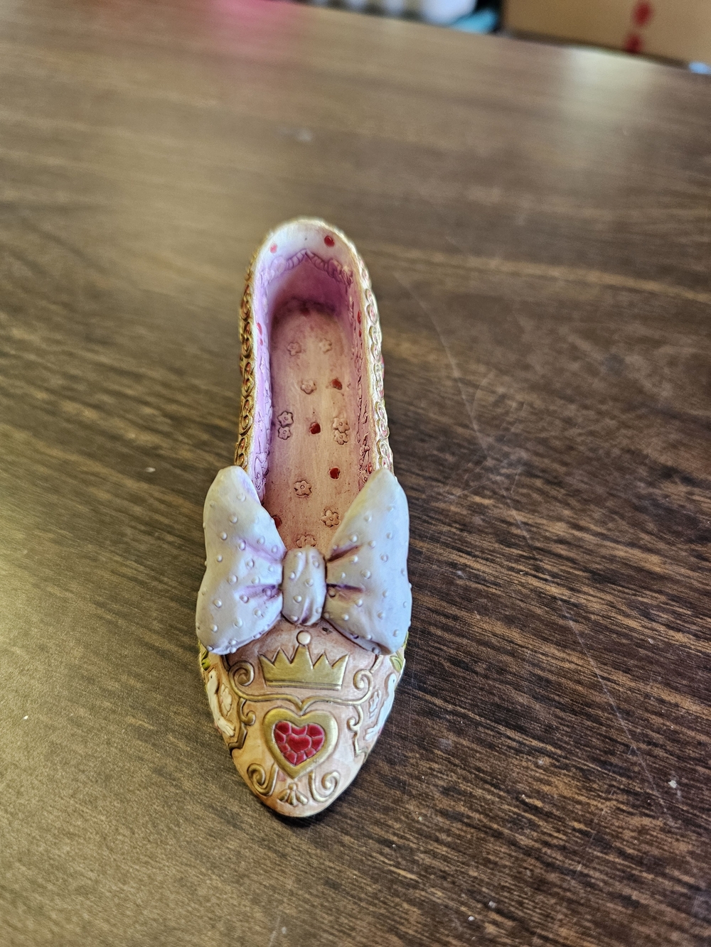 Pink Bow Dress Shoe Figurine 🩷🩷